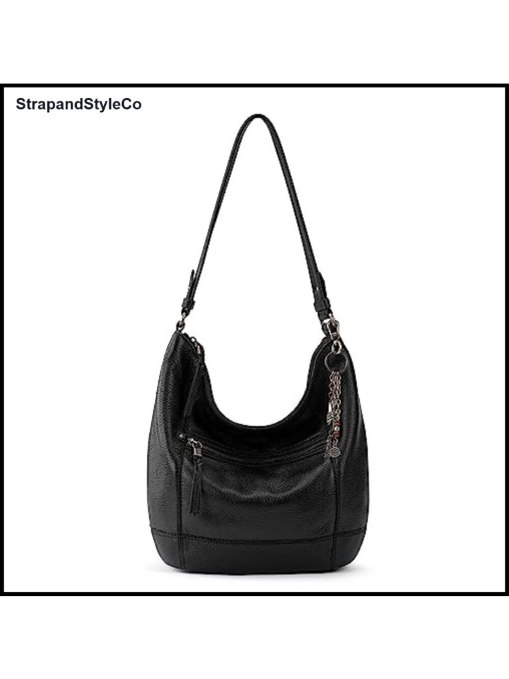 Leather Hobo Shoulder Bag Slouchy Everyday Purse